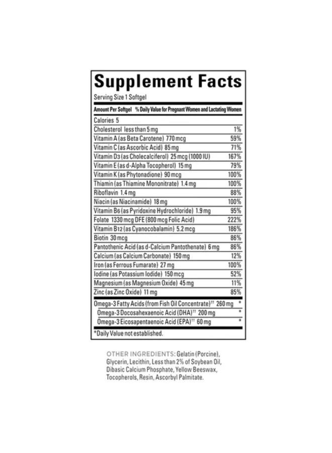 Nature Made Prenatal + DHA 200 mg Softgels (.150 Count) - Image 4
