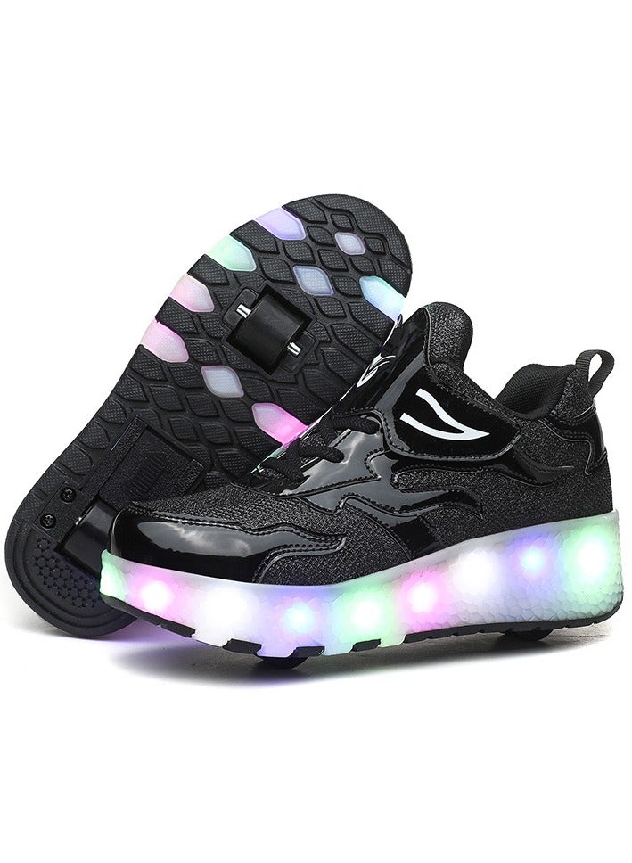 LED Roller Shoes USB Charging Led Light Up Shoes Skates Shoes for Kids Boys Girls - Image 1