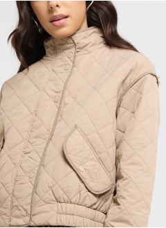 VERO MODA Pocket Detailed Quilted Jacket  - Image 3