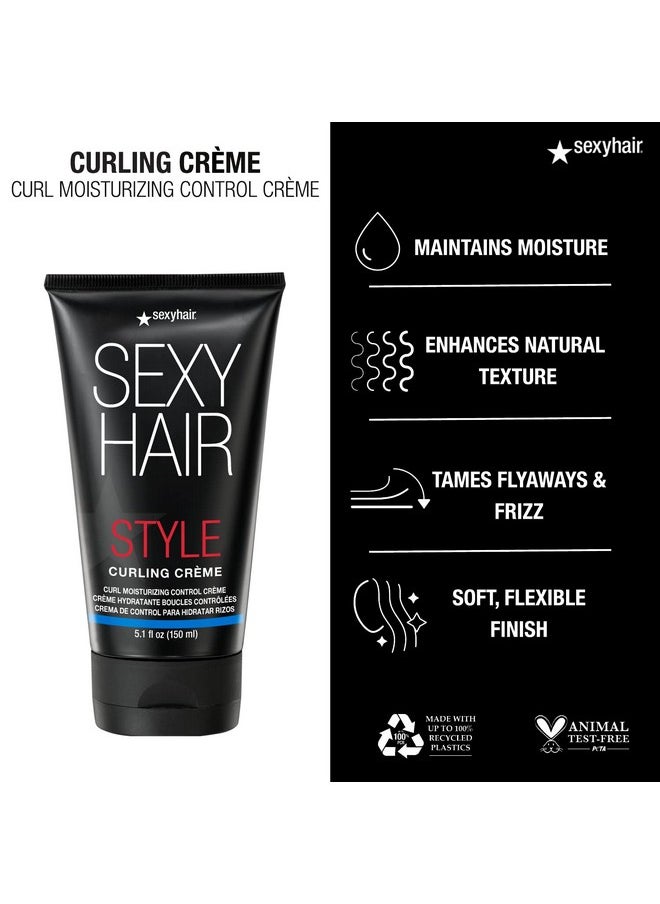 Sexy Hair - SexyHair Style Curling Crème Curl Moisturizing Control Crème, 5.1 Oz | Light Control | Maintains Moisture and Combats Frizz - Image 1