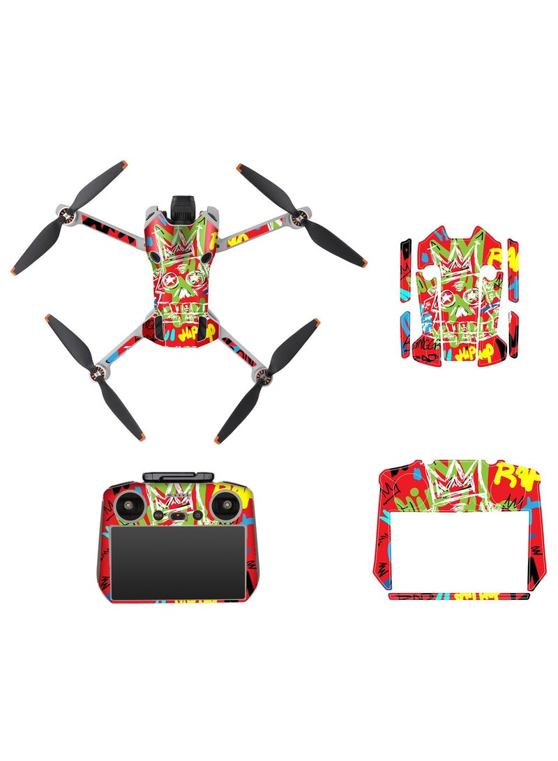 مجموعة جلد ميني 4 برو، ملصقات PVC لملحق ميني 4 برو من DJI، متوافقة مع جهاز التحكم عن بعد DJI RC 2 - Image 1