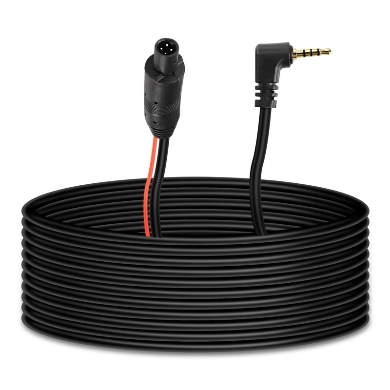 MEIRIYFA Meiryfa 4 Pin Dash Cam Cable Rear View Camera Wire 4 Pin Male To 2.5Mm Male Plug Car Backup Camera Reverse Mirror Extension Cord For Trucks Rv Bus (32.8Ft) - Image 1