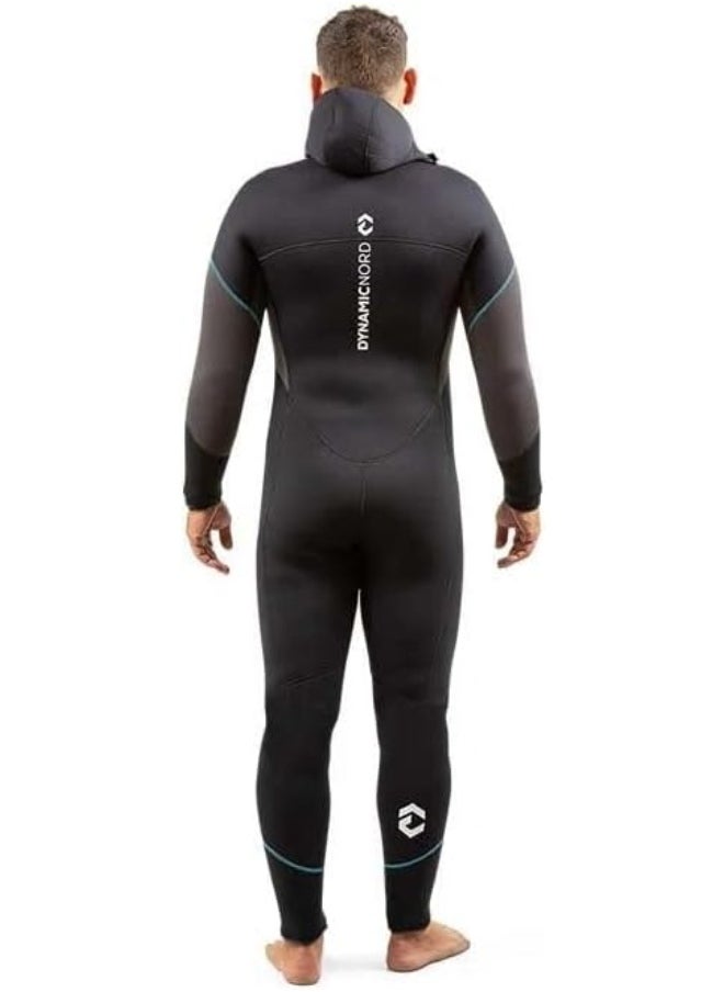 DYNAMICNORD - DYNAMIC NORD SE-51-H FULL DIVING SUIT MEN HOOD 5MM BLACK/GREY - Image 1