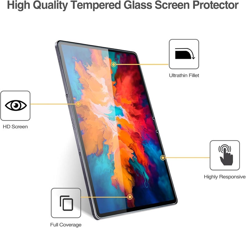 Procases Screen Protector For Lenovo Tab P11 Pro 2020 Release 11.5-Inch Full Hd Tablet, Tempered Glass Screen Film Guard, 2 Pack - Image 2