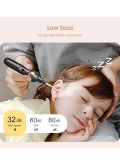 Ru syanl Ear Wax Removal Kit Electric Earwax Cleaner with Lights Ear Wax Vacuum Removal Tool USB Charging Vibration Painless Ear Wax Pick Portable Ear Cleaner Electric Ear Suction for Kids Adults Black  - Image 2