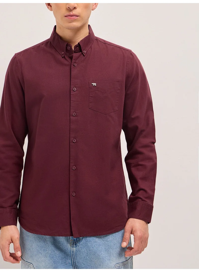 THE BEAR HOUSE  Men’s Long Sleeve Shirt – Classic, Comfortable and Stylish Essential for Work, Travel or Casual Outings for Men | Best Price UAE