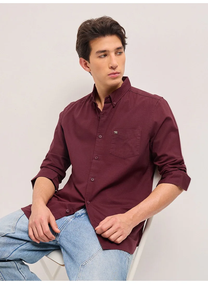 THE BEAR HOUSE  Men’s Long Sleeve Shirt – Classic, Comfortable and Stylish Essential for Work, Travel or Casual Outings for Men | Best Price UAE