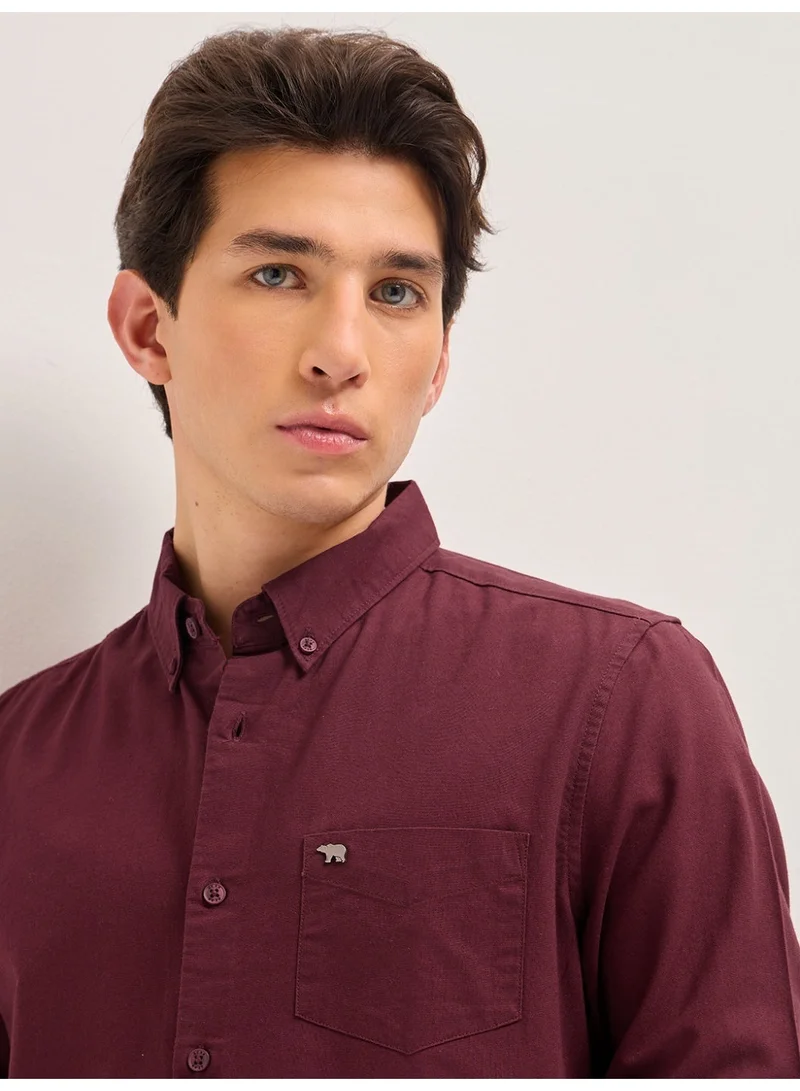 THE BEAR HOUSE  Men’s Long Sleeve Shirt – Classic, Comfortable and Stylish Essential for Work, Travel or Casual Outings for Men | Best Price UAE