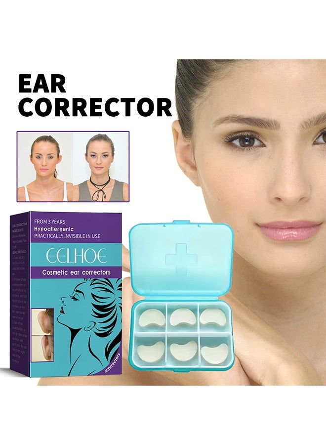 EELHOE 6 Pcs Cosmetic Discreet Protruding Ear Corrector - Corrective Ear Care Products for Ear Pinning, Corrected Waterproof Ear Patch - Image 1