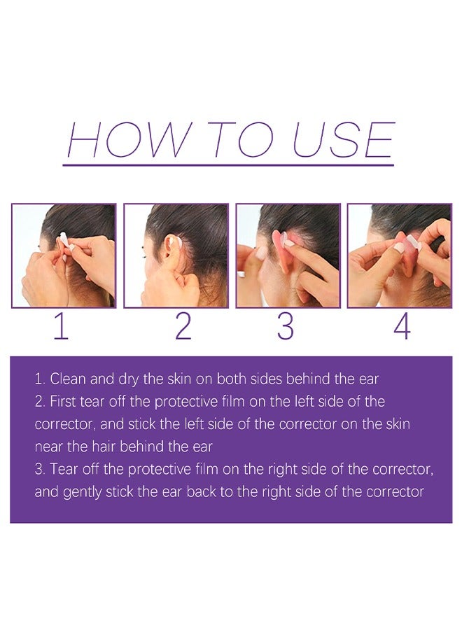 EELHOE 6 Pcs Cosmetic Discreet Protruding Ear Corrector - Corrective Ear Care Products for Ear Pinning, Corrected Waterproof Ear Patch - Image 3