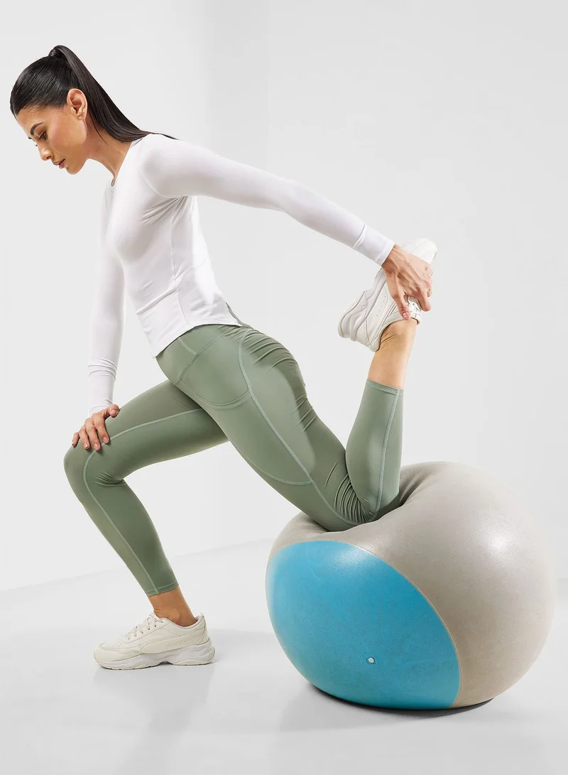 FRWD Seam Detail Ankle Length Legging