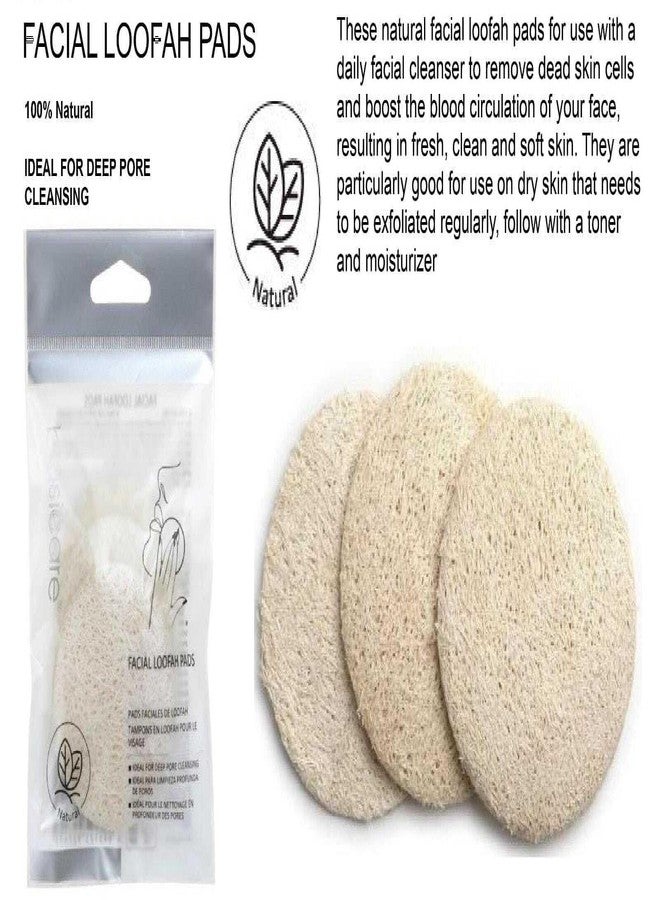 بيسيكير وسادات ليفة الوجه من بيسكير، مصنوعة من القطن المخملي، مدعومة بطبقة ساتان، مضغوطة، منتجات طبيعية 100%، سهلة الاستخدام على الوجه، عبوة من 3 قطع. (رمز المنتج: 2749) - Image 4