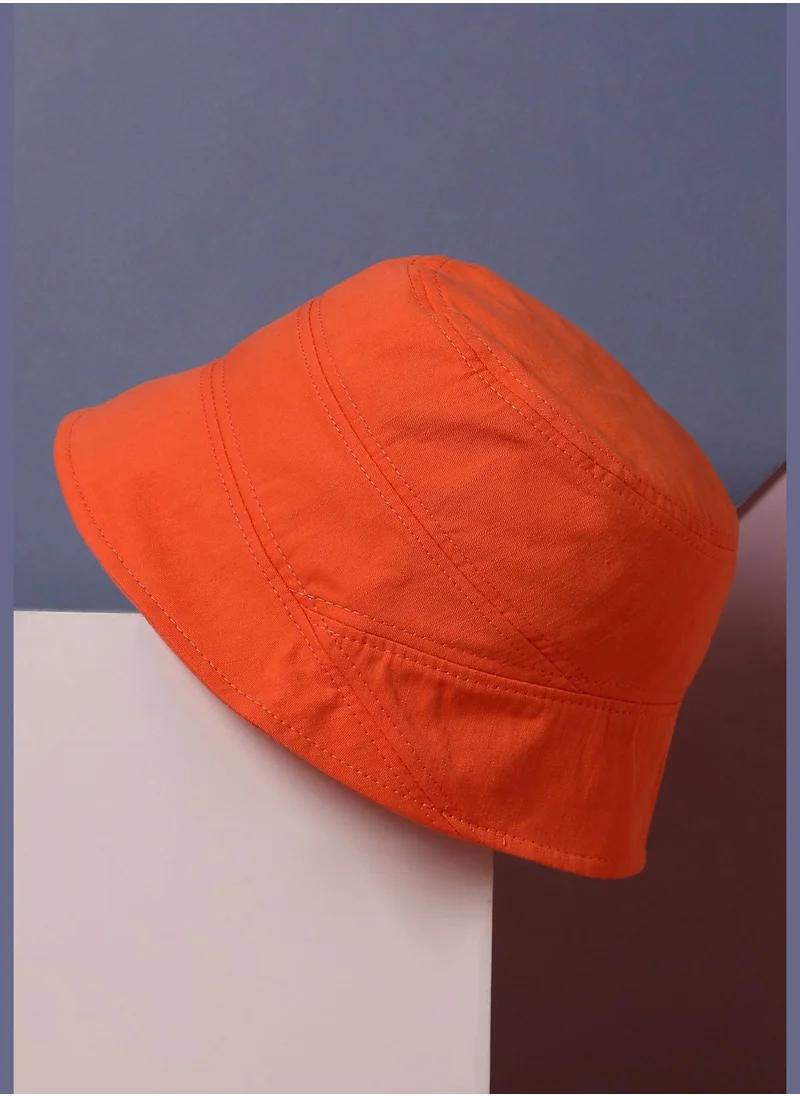 Haute Sauce Casual Solid Blended Fabric Bucket Hat For Women