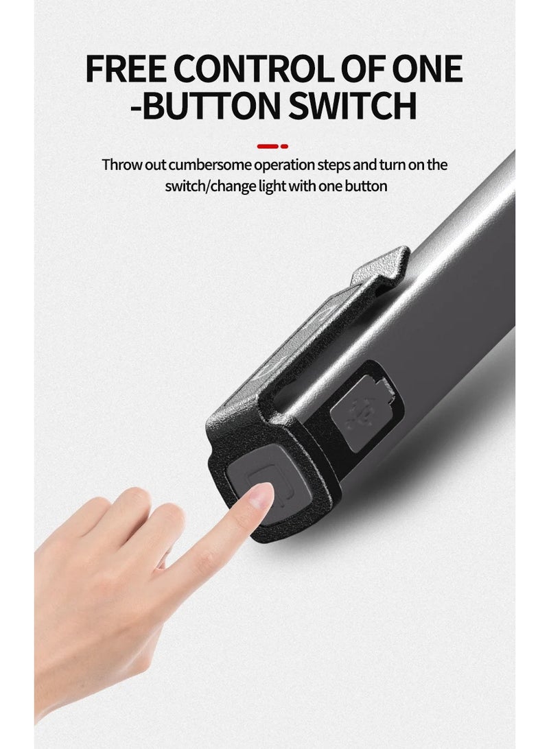 Multifunctional work light, COB aluminum alloy pen clip light, USB rechargeable auto repair work light, strong magnetic adsorption flashlight - Image 4