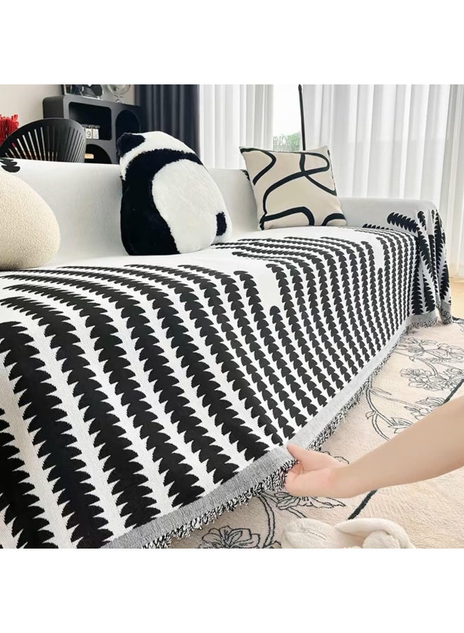 زيريفام غطاء أريكة من الشنيل، غطاء أريكة للحيوانات الأليفة، أغطية ناعمة للكلاب، أغطية أريكة مقسمة لثلاثة أريكة مبطنة، قابلة للغسل ومتينة، لغرفة المعيشة، غرفة النوم، الفندق، الحمام - Image 1