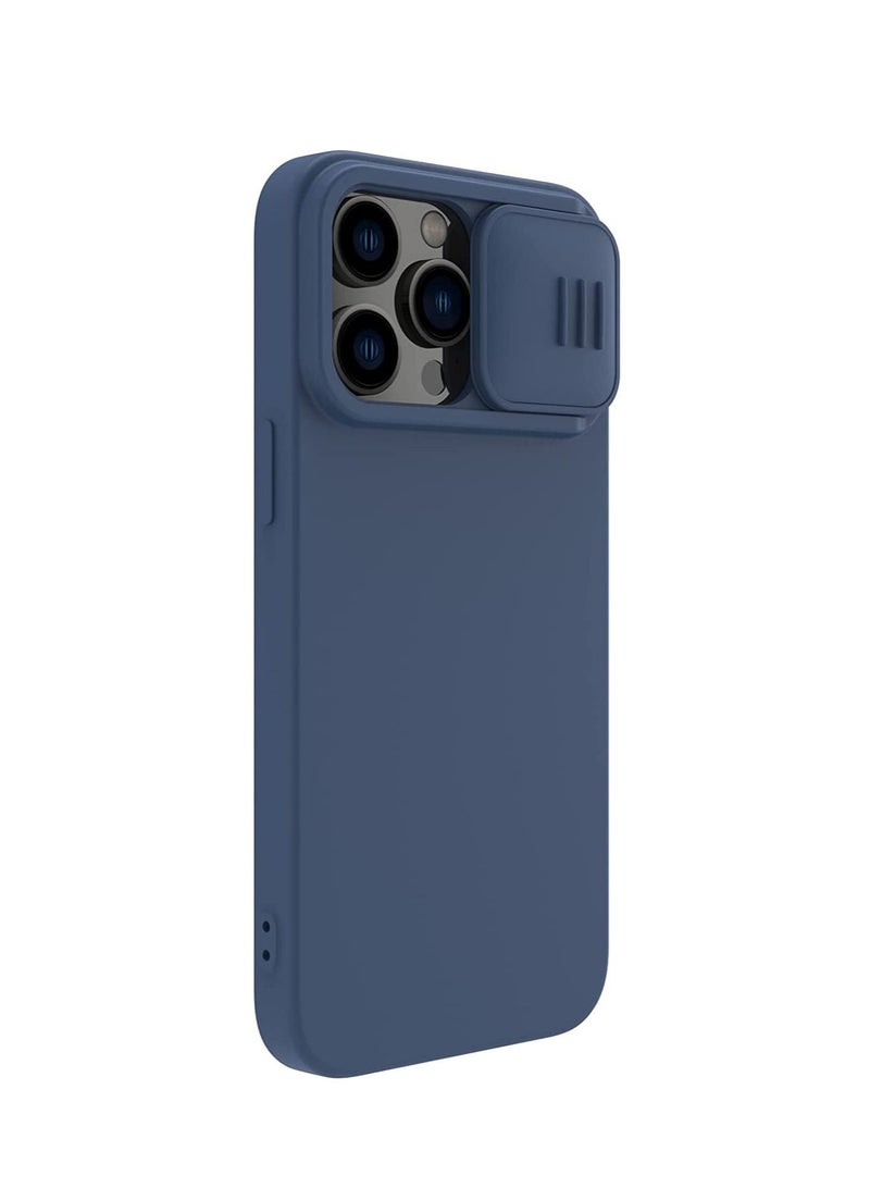 Nillkin CamShield Silky Magnetic Silicone Case For iphone 14 Pro - Blue - Image 1