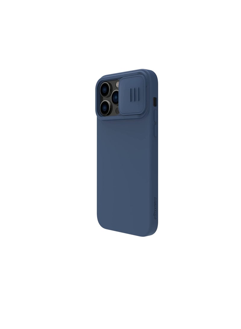 Nillkin CamShield Silky Magnetic Silicone Case For iphone 14 Pro - Blue - Image 3