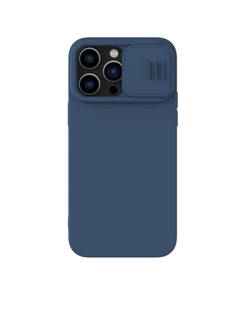 Nillkin CamShield Silky Magnetic Silicone Case For iphone 14 Pro - Blue - Image 2