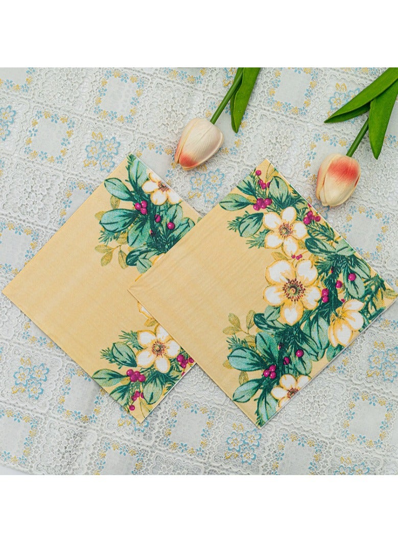 100pcs Color Napkins Decor Printing Napkin Printed Napkins Wedding Napkin Wedding Decoration Tea Party Decorations Disposable Tissue - Image 4