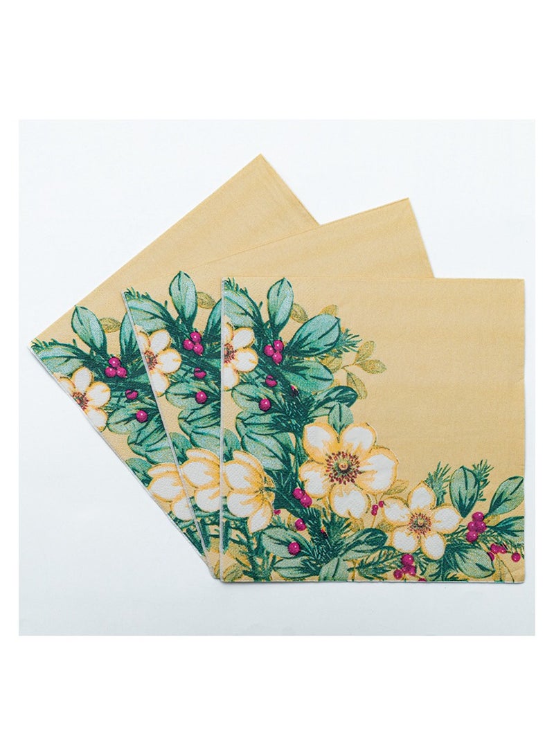 100pcs Color Napkins Decor Printing Napkin Printed Napkins Wedding Napkin Wedding Decoration Tea Party Decorations Disposable Tissue - Image 5