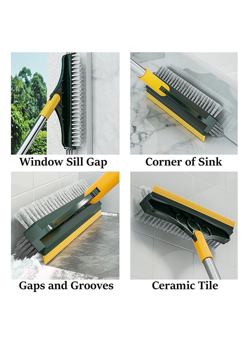ROKTRY ROKTRY Bathroom Cleaning Brush with Wiper Upgraded 3 in 1 Tiles Cleaning Brush Bathroom Brush with Long Handle 180 Rotate Bathroom Floor Cleaning Brush Bathroom Cleaning Accessories Multicolor  - Image 5
