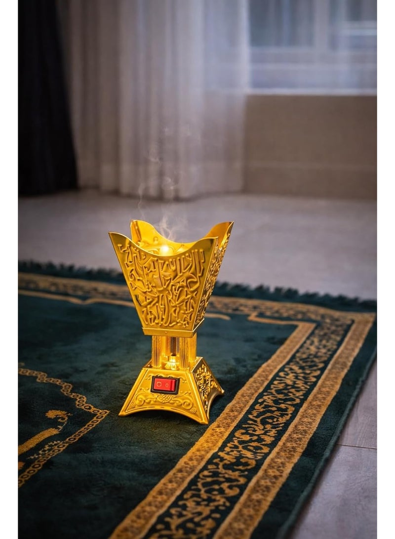 Islamic Luxury Electric Incense Burner - Balanced Aroma Distribution - Safe and Easy to Use - Suitable for Home and Mosque - Image 3