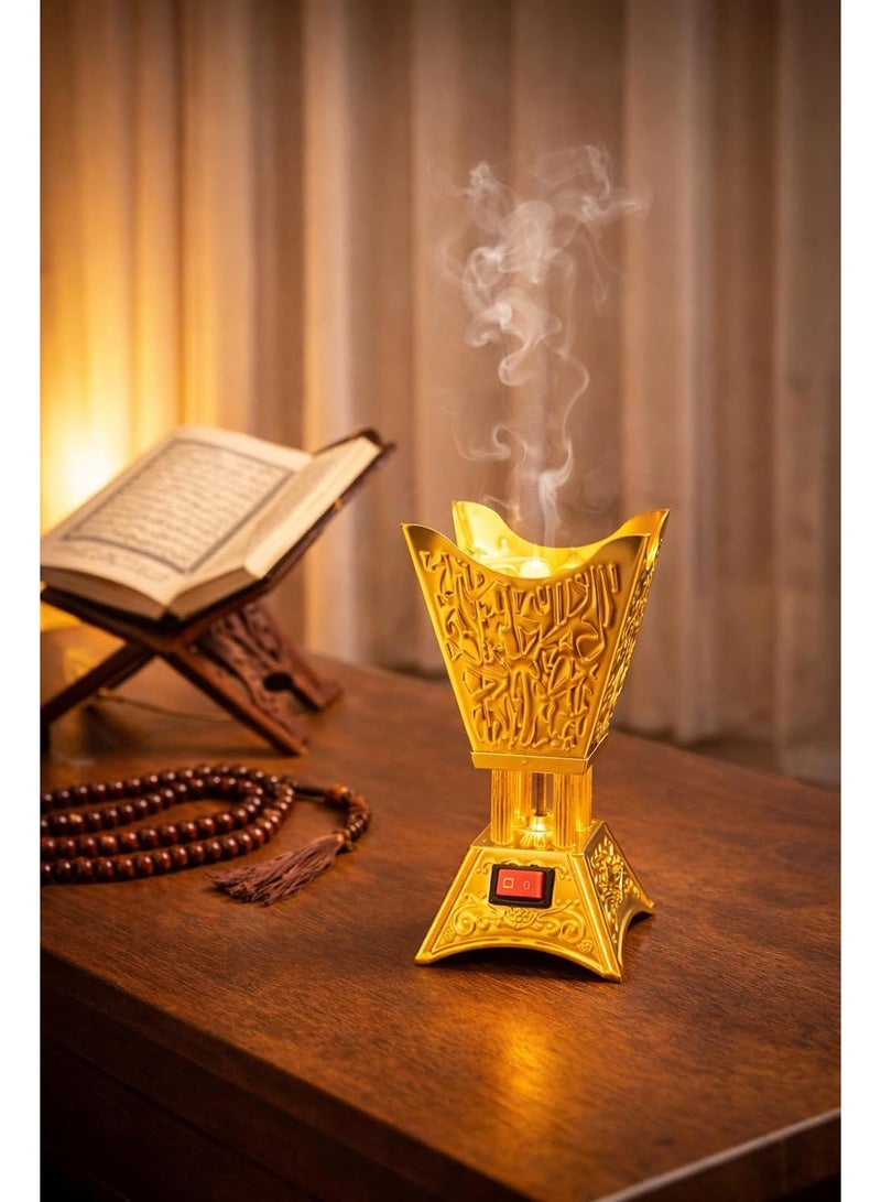 Islamic Luxury Electric Incense Burner - Balanced Aroma Distribution - Safe and Easy to Use - Suitable for Home and Mosque - Image 2