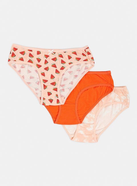 Pack of 3 Colored Bikini Panties