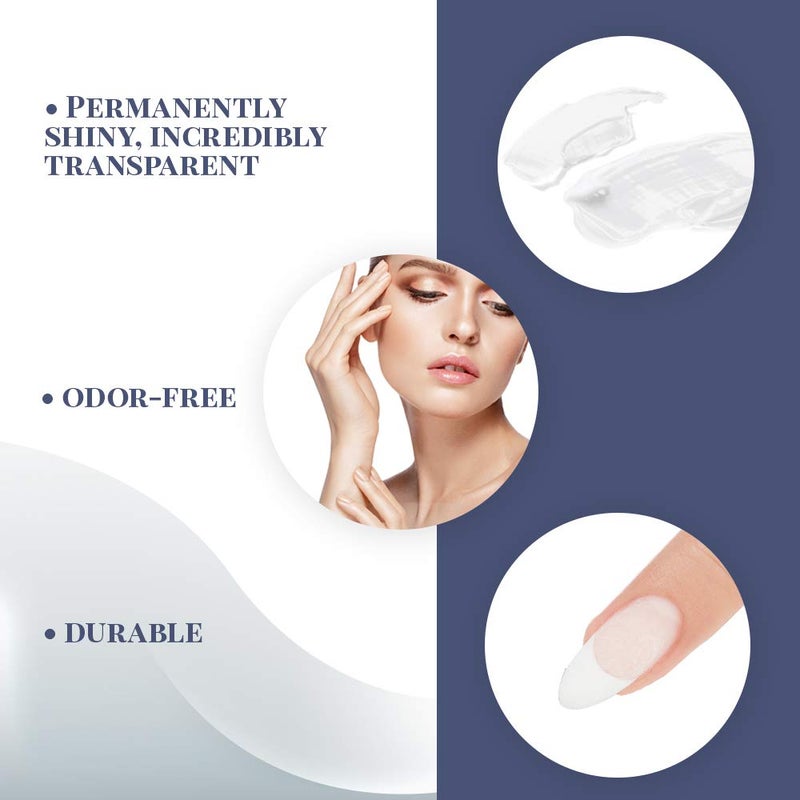 Ibd جل إيبيد هارد، جل بناء LED/UV - شفاف، لمسة أكريليك قوية، مثالي لتمديد الأظافر، النحت والتغطيات، جودة احترافية، 2 أونصة، عبوة واحدة - Image 2
