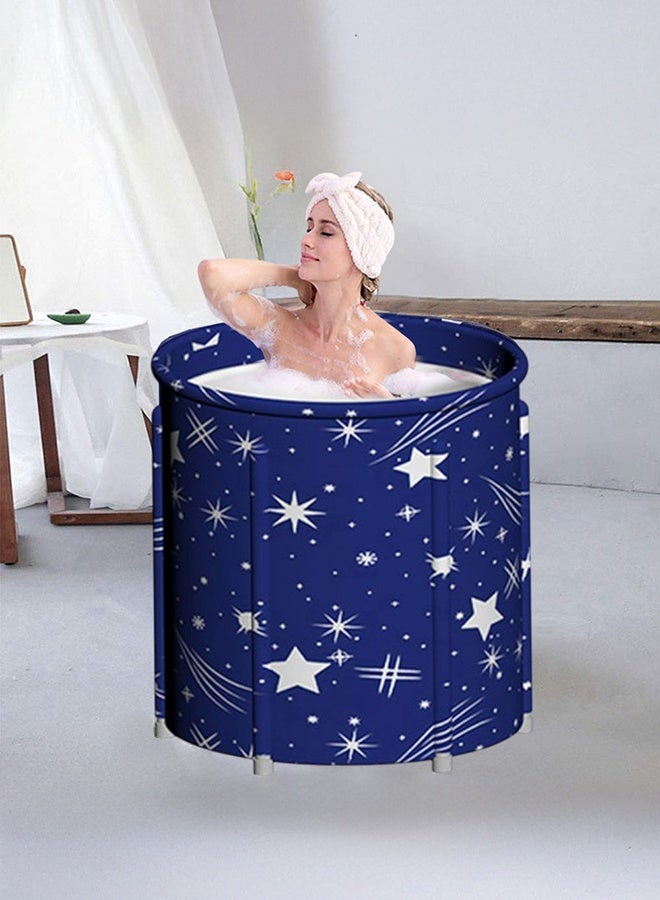 شو وو حوض استحمام محمول للبالغين ، حوض استحمام ياباني ، حوض استحمام ثلجي ، حوض استحمام قابل للطي مع رغوة حرارية قائمة بذاتها قابلة للطي ونقع حوض استحمام سبا مع وسادة مقعد للمساحات الصغيرة - Image 1