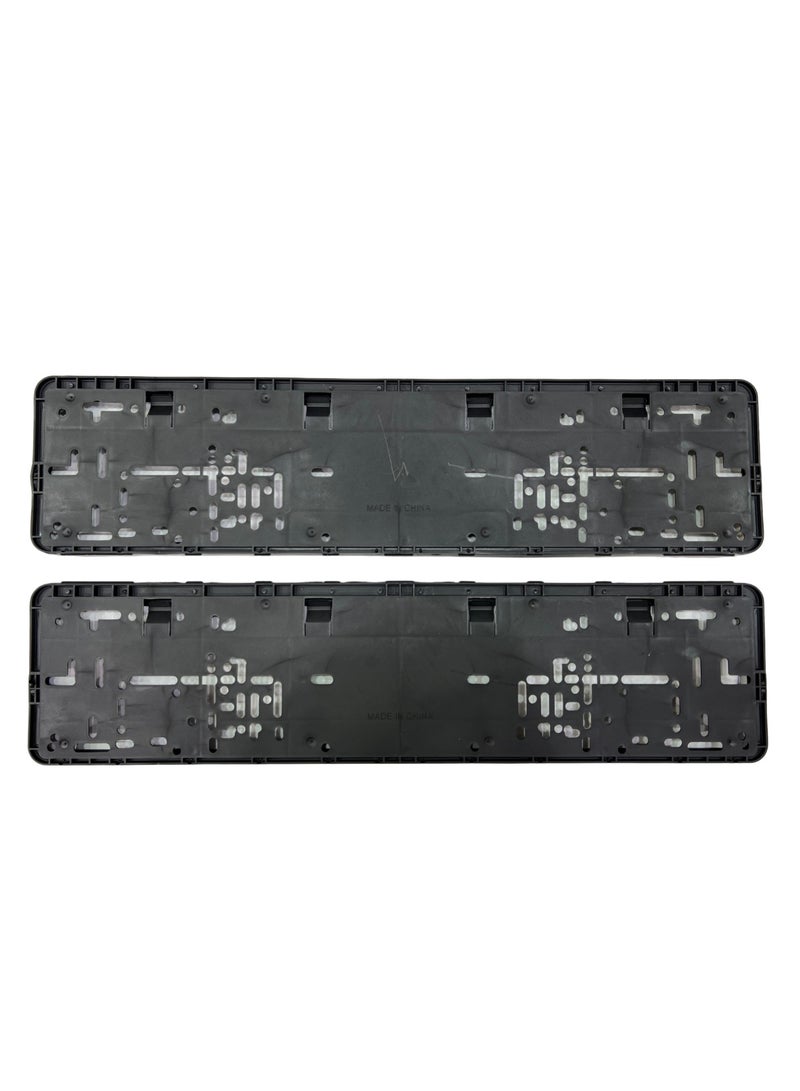 ROYAL - Universal Car License Number Plate Frame 1 Pair (Black) - Image 4
