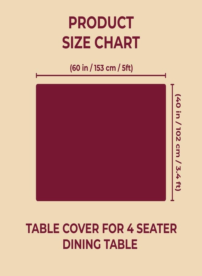 STITCHNEST PVC Transparent 4 Seater Dining Table Cover with White Lace, (40x60 Inches) - Image 3