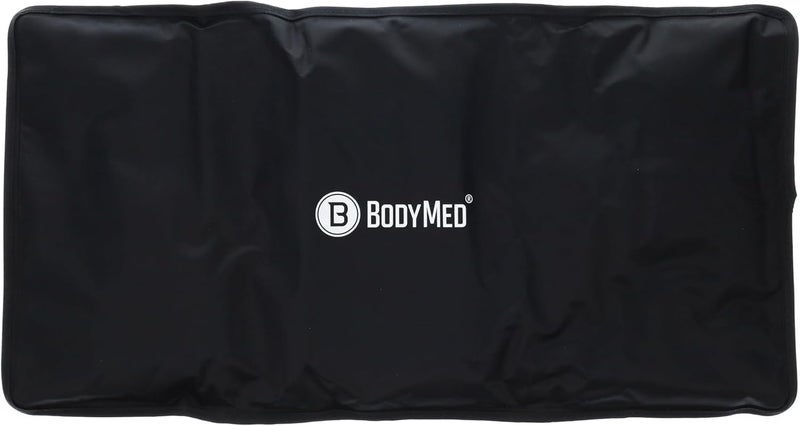 حزمة الثلج الجل القابلة لإعادة الاستخدام من BodyMed - كمادات باردة للظهر والكتف والرقبة والركبة - علاج بارد احترافي للإصابات والآلام والتورم والكدمات والالتواءات - 21 بوصة × 11 بوصة (حجم كبير)