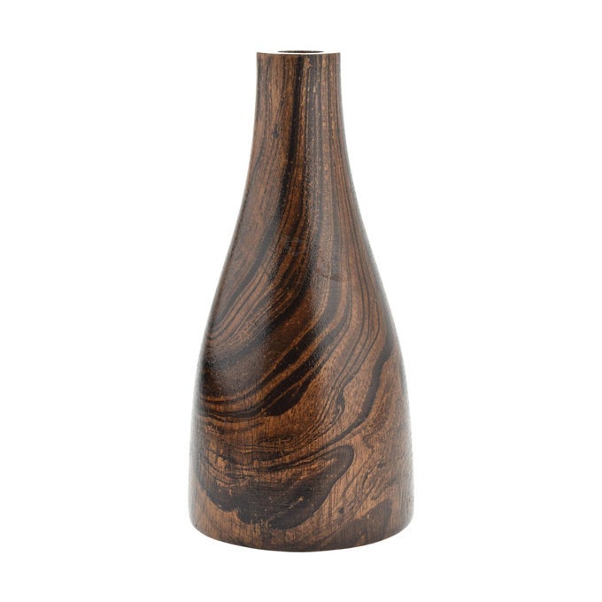 ARTISTIC GRAIN PATTERN NATURAL MANGO TREE WOOD FLOWER VASE MANGO TREE WOOD FLOWER VASE HANDMADE HOME OFFICE TABLE VASE FLOWER VASES DECORATIVE FOR LIVING ROOM 1PCS