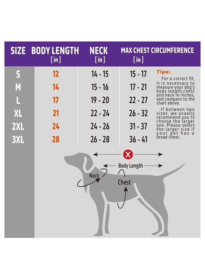 Kimee Dog Raincoat Reversible, Single Side Slicker Poncho Adjustable Waterproof Dog Rain Jacket with Leash Hole/Reflective Stripe Hooded Snowproof Windproof Clothes for Small to 3X-Large Dogs, 2XL - Image 1