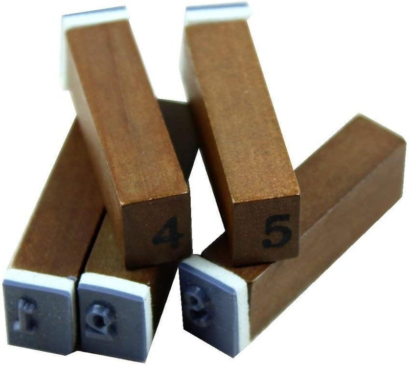 Lost Ocean Estone 70pcs/set Wooden Box multipurpose Number Alphabet Letter Wood Rubber Stamp New - Image 5