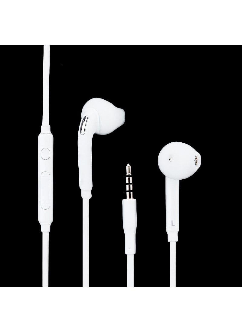 Advantages yss Samsung S6 earphone in-ear wire control applicable to Android universal earplugs with Mark in stock Black