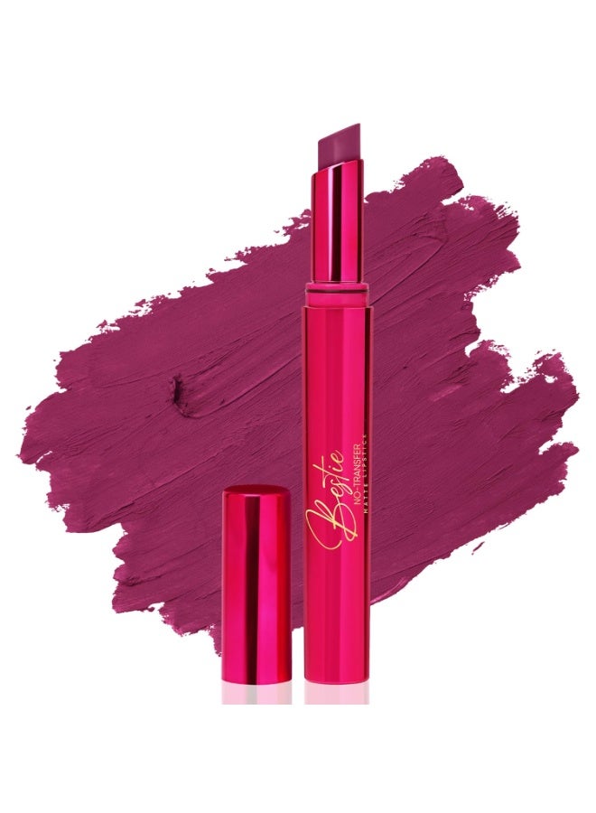 Parul Garg Beauty Bestie No-Transfer Lipstick – Bold Matte | Transfer-Proof, Smudge-Proof, Hydrating with Hyaluronic Acid, Vitamin E & SPF 15 | (Bae) - Image 1
