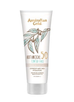 Australian Gold Botanical SPF 50 Tinted Face Sunscreen NonChemical BB Cream WaterResistant Matte Finish Sensitive Skin 3 FL Oz