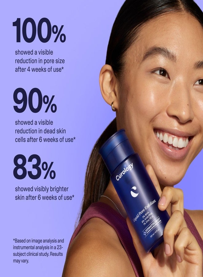 Curology Liquid Pore Exfoliant, 2% BHA Salicylic Acid, 8% AHA/PHA Lactic Acid, and 1% Zinc PCA, Brightening and Exfoliating Facial Skin Care, 4 fl oz - Image 5