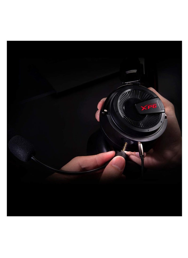XPG - Xpg Precog Analog 3.5Mm Ergonomic Cushions Rotatable Ear Cup Gaming Headset With Detachable Mic (Precog Analog), Wired - Image 1