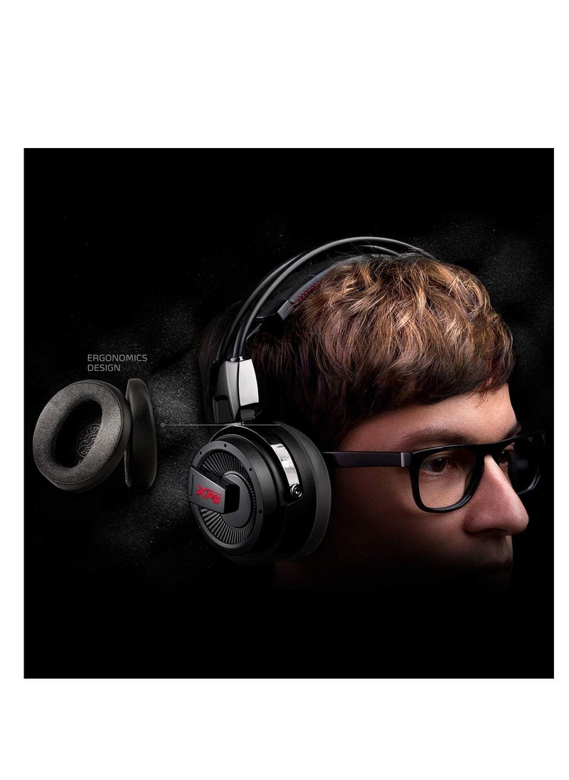 XPG - Xpg Precog Analog 3.5Mm Ergonomic Cushions Rotatable Ear Cup Gaming Headset With Detachable Mic (Precog Analog), Wired - Image 1