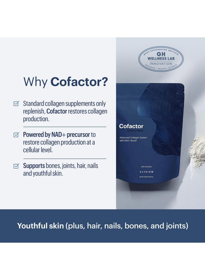 ELYSIUM Cofactor - 4-in-1 Collagen Peptides Powder w/NAD+, Hyaluronic Acid & Vitamin C for Skin, Hair, Nails, Joints & Cellular Health, Collagen Supplements for Men & Women - Unflavored, 28 Servings - Image 5