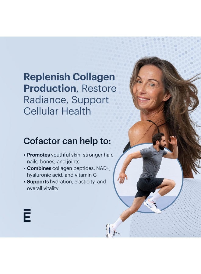 ELYSIUM Cofactor - 4-in-1 Collagen Peptides Powder w/NAD+, Hyaluronic Acid & Vitamin C for Skin, Hair, Nails, Joints & Cellular Health, Collagen Supplements for Men & Women - Unflavored, 28 Servings - Image 2