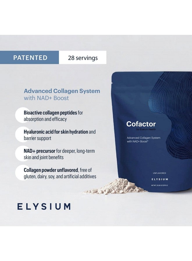 ELYSIUM Cofactor - 4-in-1 Collagen Peptides Powder w/NAD+, Hyaluronic Acid & Vitamin C for Skin, Hair, Nails, Joints & Cellular Health, Collagen Supplements for Men & Women - Unflavored, 28 Servings - Image 3