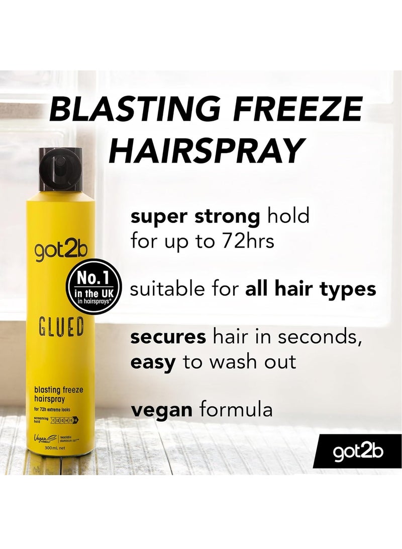Got2b Schwarzkopf Got2B Glued Blasting Freeze Fix Spray 300ML - Image 2