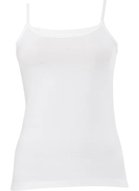 Anıt Lingerie Anıt 2807 Women's Ecru Adjustable Strap Undershirt