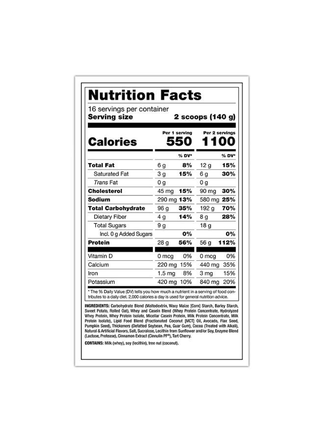 Mutant Muscle Mass Gainer 5 Lbs Cookies&Cream - Image 2