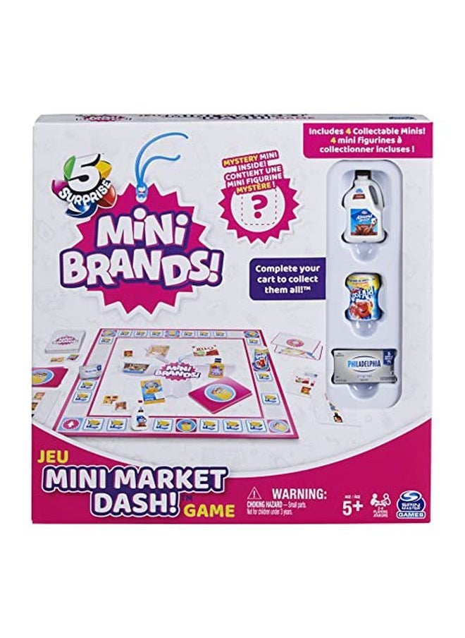 SPIN MASTER - Mini Brands Mini Market Dash Food Game For Families And Kids Ages 5 And Up - Image 1
