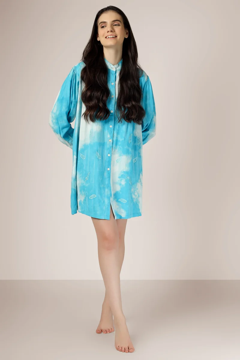 After Dark Jlo, Embroidered Nightshirt